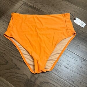 *SWIM SALE* Shade & Shore High Waist‎ Swimsuit Bottoms Bright Orange SZ XL